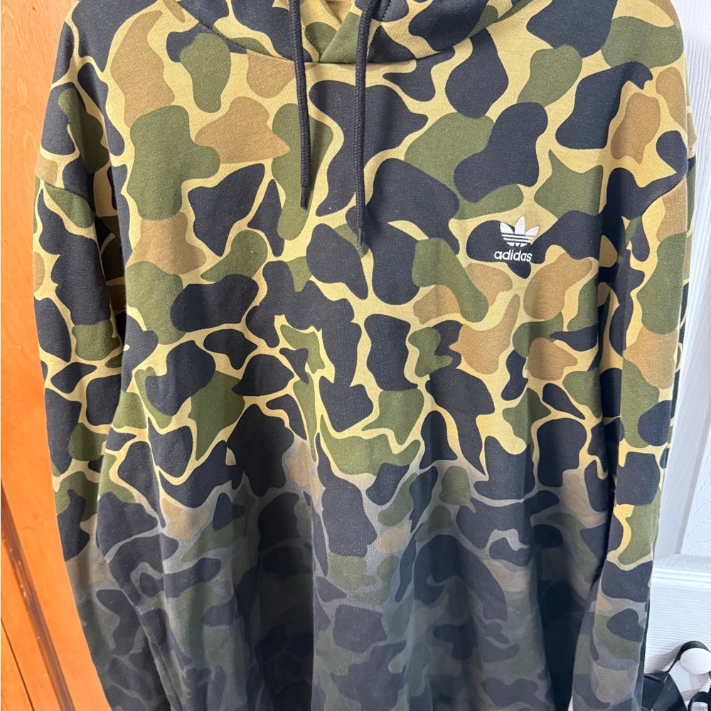 Adidas Men's Camouflage Hoodie - Olive, Black, Tan